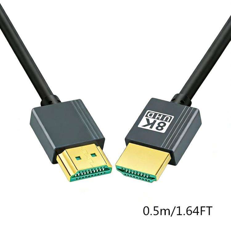 HDMI High-definition Cable 2.1 Version 8K Video Cable Computer TV Projector Connection Cable, 1.6...