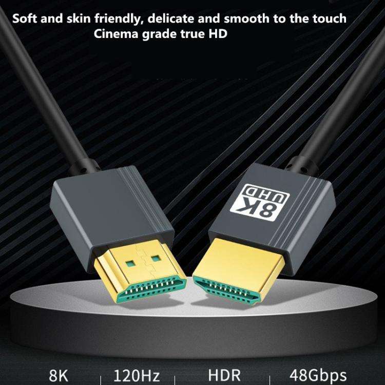 HDMI High-definition Cable 2.1 Version 8K Video Cable Computer TV Projector Connection Cable, 1.6...