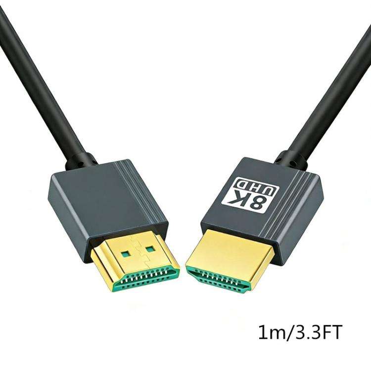 HDMI High-definition Cable 2.1 Version 8K Video Cable Computer TV Projector Connection Cable, 1.6...