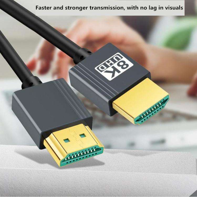 HDMI High-definition Cable 2.1 Version 8K Video Cable Computer TV Projector Connection Cable, 1.6...