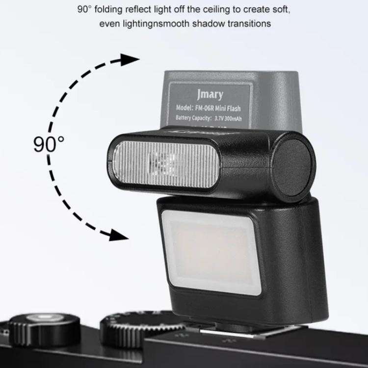 JMARY FM-06R For Camera Mini Flash Fill Light Hot Shoe Mount 300mAh Rechargeable LED Light