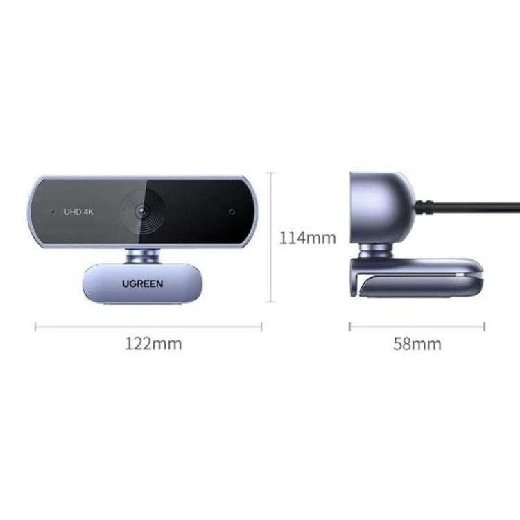UGREEN CM831-65381 For Video Conference 4K HD Webcam 8MP Dual Microphone Auto Focus Camera