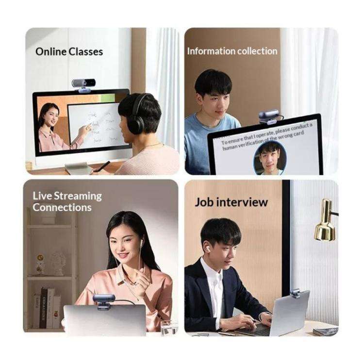 UGREEN CM831-65381 For Video Conference 4K HD Webcam 8MP Dual Microphone Auto Focus Camera
