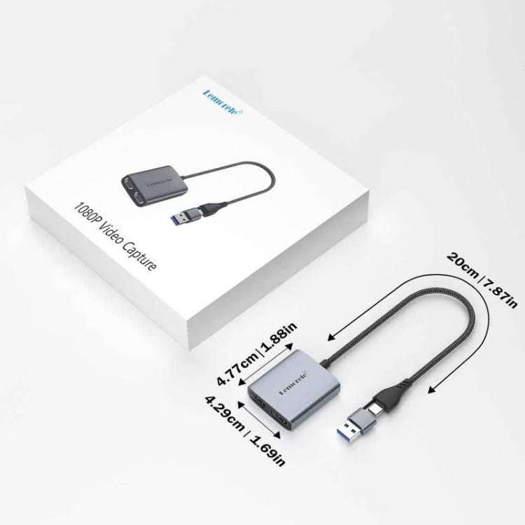 Lemorele AC07 4K HDMI Video Capture Card for Live Streaming, AC07