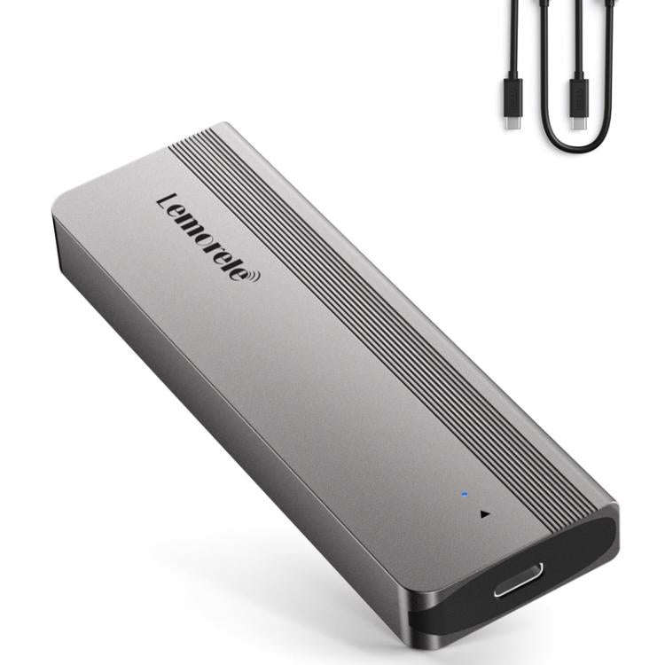 Lemorele SD2L Dual-Bay M.2 Enclosure NVMe SATA 10Gbps High-Speed Adapter, SD2L
