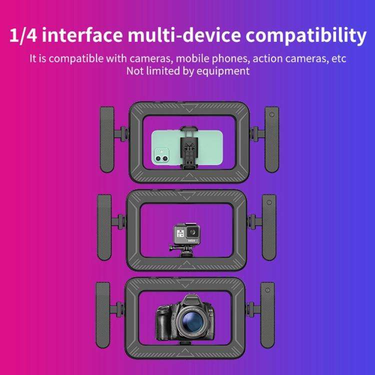 K03 Bluetooth Phone Remote Control Holder Handheld Ring Light 3 Color Temperature LED Fill Light