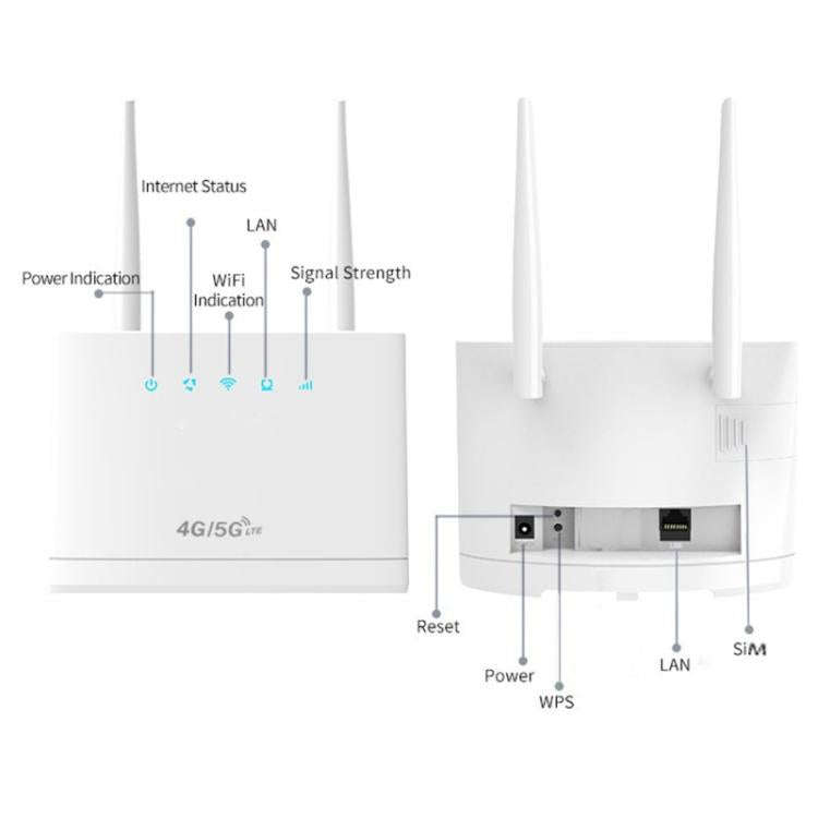 R311 Pro SIM Card WiFi Router 300Mbps Wireless Mobile Hotspot CPE 4G LTE Router, Style 2