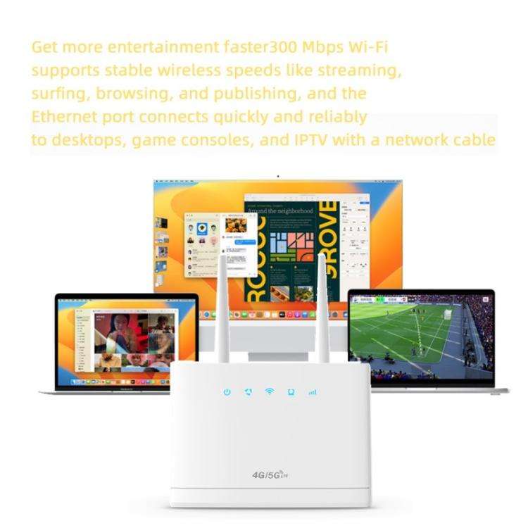 R311 Pro SIM Card WiFi Router 300Mbps Wireless Mobile Hotspot CPE 4G LTE Router, Style 2