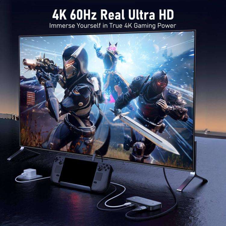 Lemorele H200 Type-C Kvm Switch 4K60Hz Hdmi Display 100W PD Fast Charging Hub