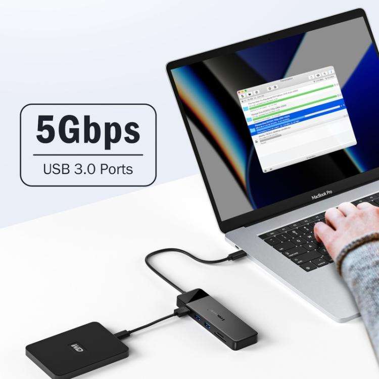 Lemorele TC94 10-in-1 Hub Dual HDMI VGA PD100W Multiport Docking Station