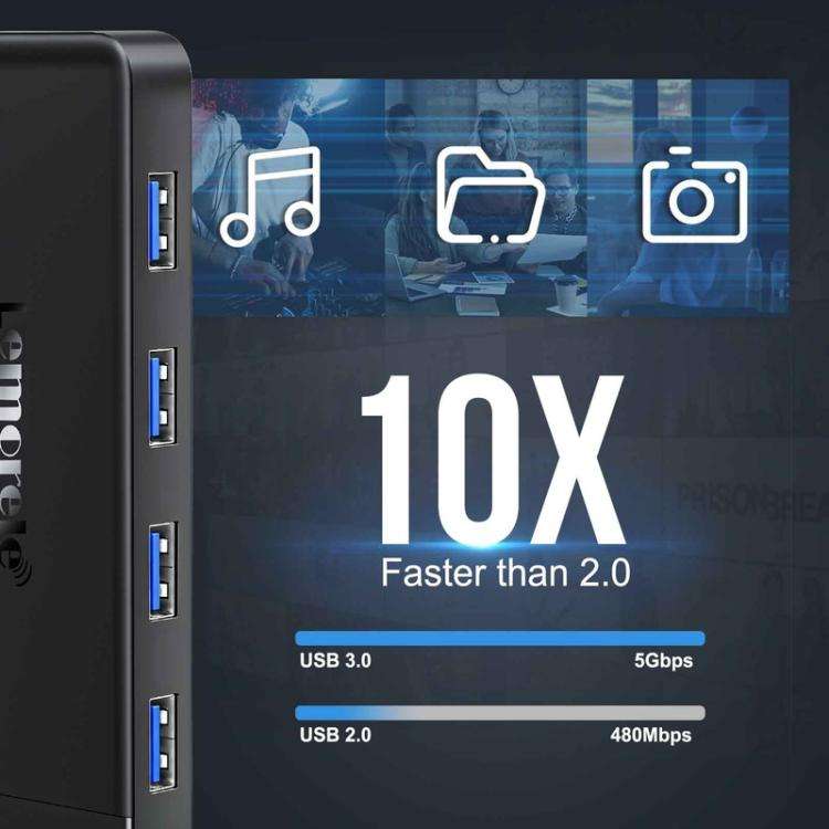 Lemorele TC92 9 in 1 Docking Station 4K Display Ethernet 100W PD Portable Connector