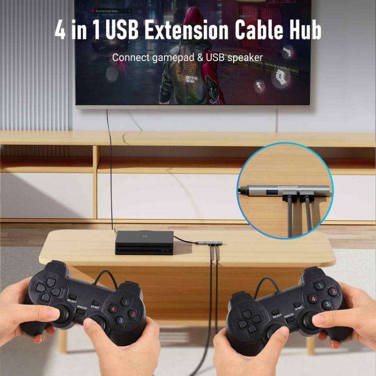 Lemorele TC57 4 in 1 Docking Station 4K Display 100W PD Laptop Portable Adapter