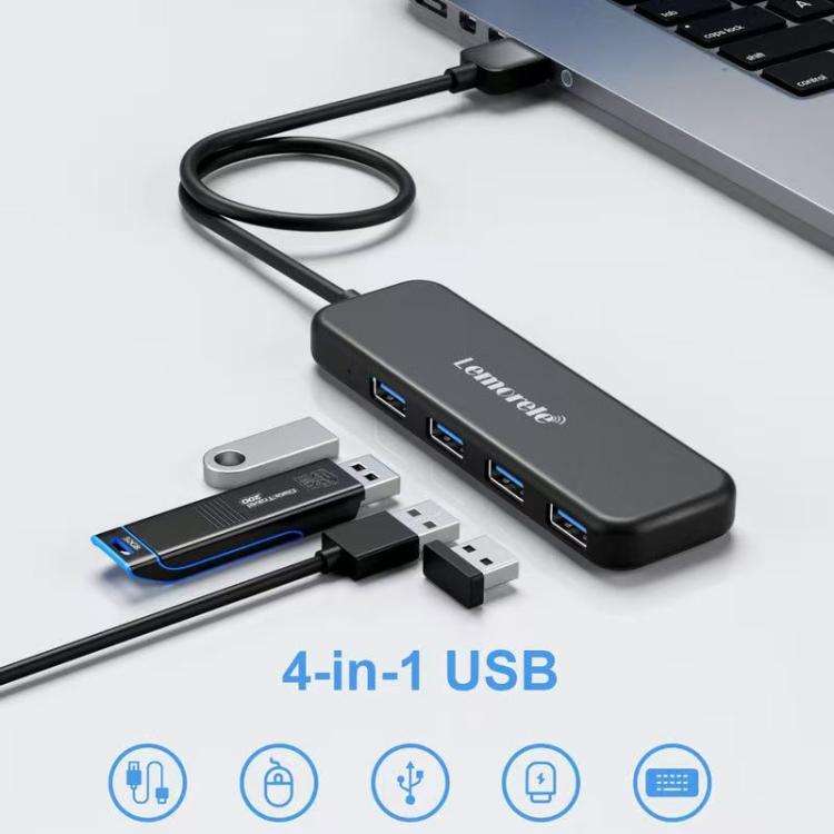 Lemorele TC55 4-In-1 Type-C Hub HDMI-compatible 100W PD Adapter