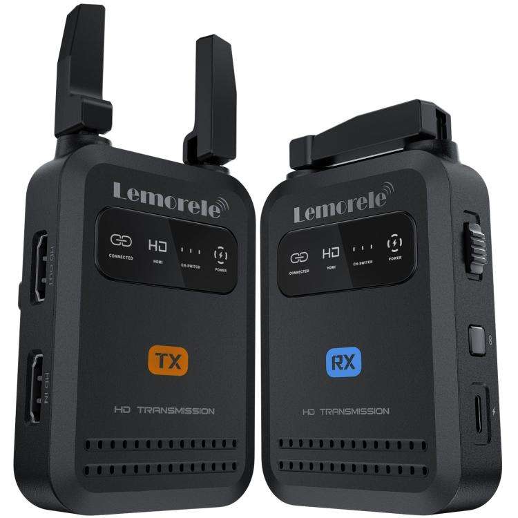 Lemorele R5000 Wireless Video Transmitter 1 In 1 Loop Out 1TX To 4RX 1080P 200M HDMI-compatible E...
