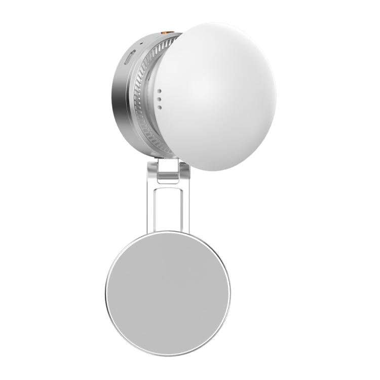 K08 3-Color Temperature Phone Photography Light 360 Degree Foldable Selfie Magnetic LED Ring Light