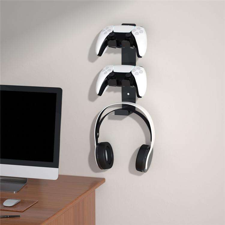 For PS4 / PS5 / XBOX Game Controller Headphone Wall Mount Stand