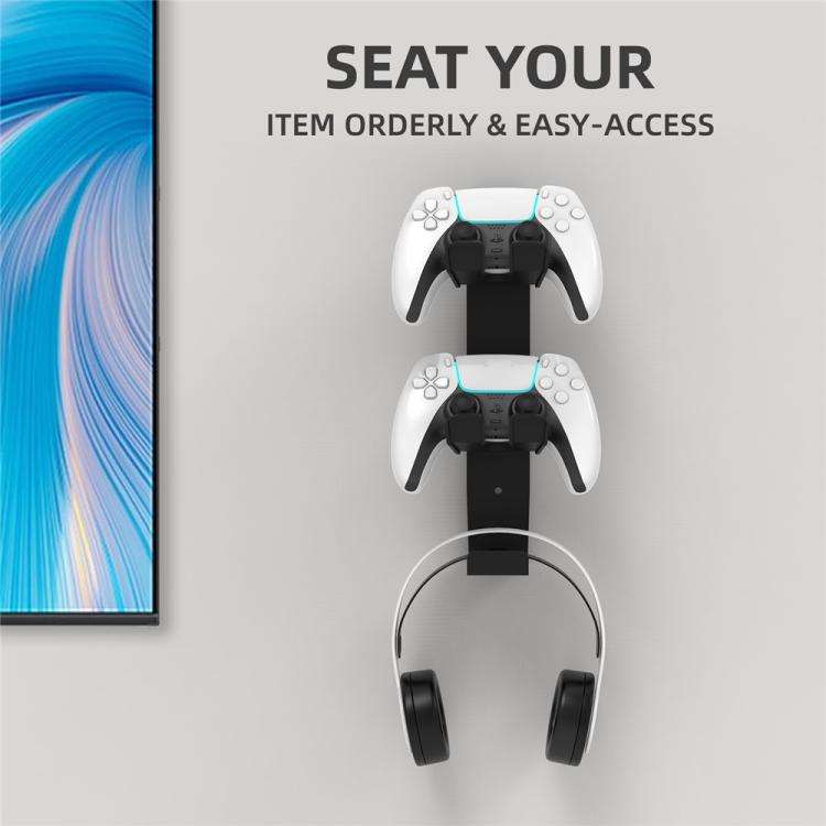 For PS4 / PS5 / XBOX Game Controller Headphone Wall Mount Stand