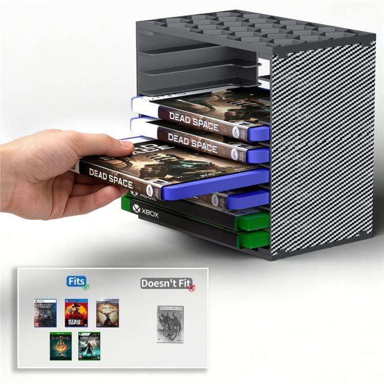 For Nintendo Switch / PS5 / PS4 / XBOX 2pcs Game Disc Storage Tower DIY Modular