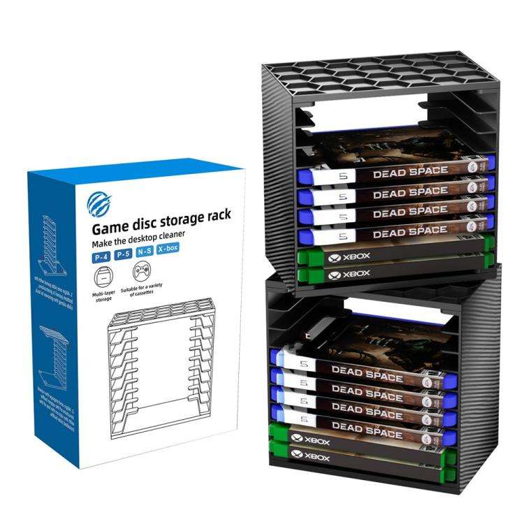 For Nintendo Switch / PS5 / PS4 / XBOX 2pcs Game Disc Storage Tower DIY Modular