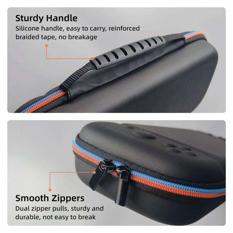For Nintendo Switch 2 PU Portable Travel Bag Multi-function Storage Pouch with Game Card Slots