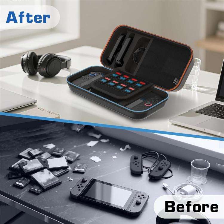 For Nintendo Switch 2 Shockproof Travel Bag EVA Hard Shell Carrying Case