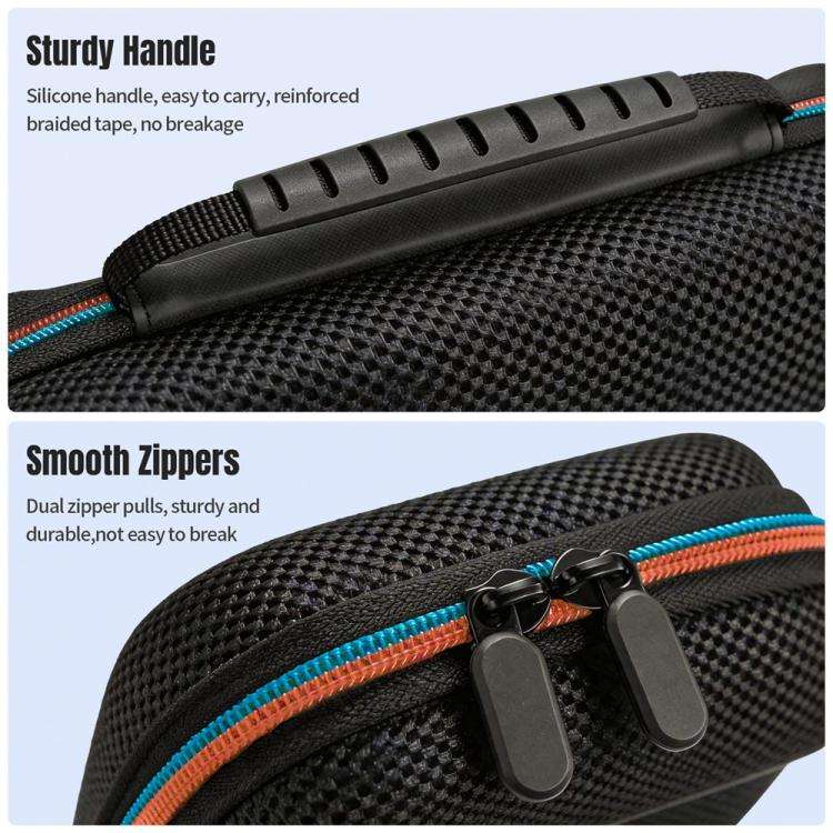 For Nintendo Switch 2 Storage Bag Dual Color Zipper EVA Hard Shell Shockproof Carrying Case