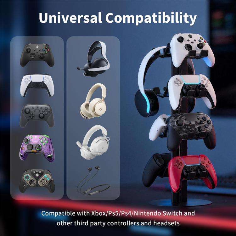 For XBOX / PS5 / Switch 3-Tier Gaming Controller Stand, 3-Tier