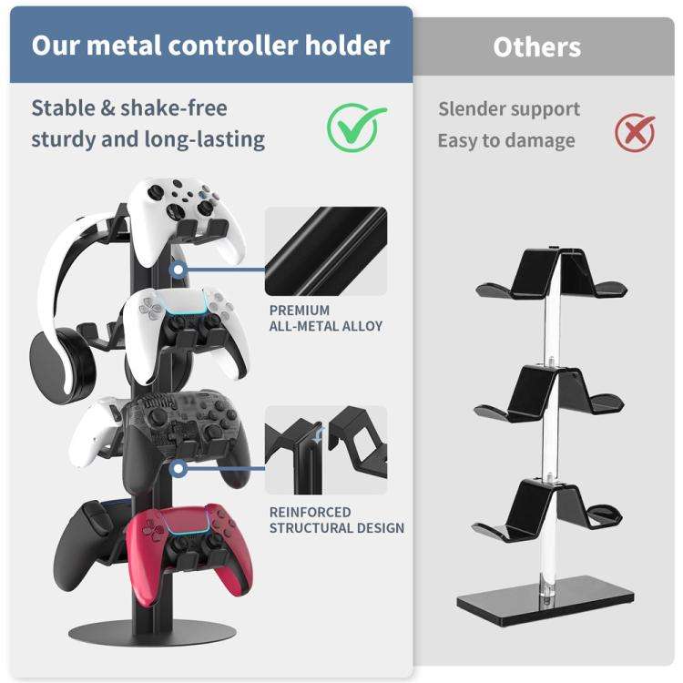 For XBOX / PS5 / Switch 3-Tier Gaming Controller Stand, 3-Tier