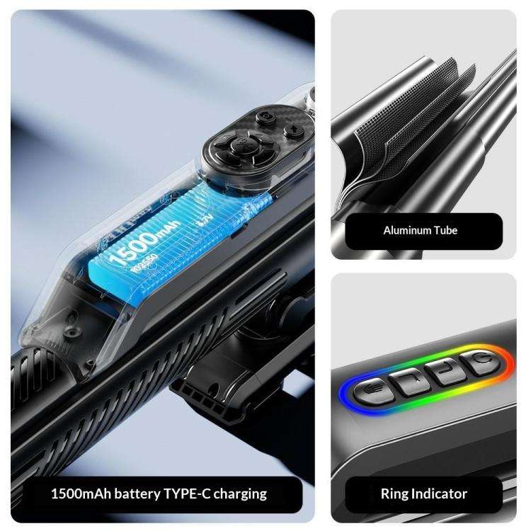 Q575TK Auto Pop-up Face Tracking Gesture Control Smart Gimbal Tripod AI Selfie Stick, Q575TK