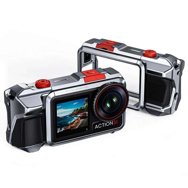 For DJI Osmo Action 3 / 4 / 5 Pro Cage Frame Action Camera Aluminum Alloy Protective Case