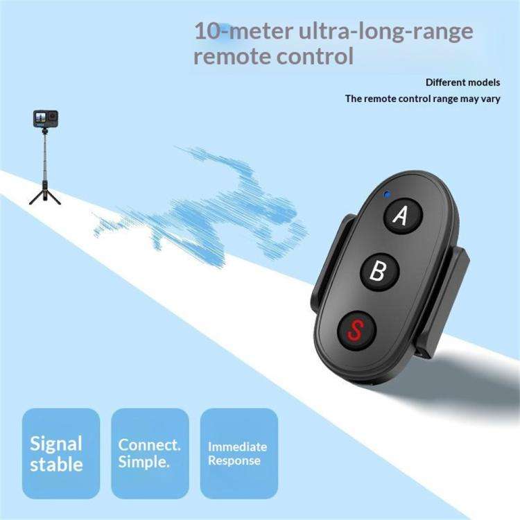 D09 3-Button BT Remote Control For DJI, Insta360, GoPro And Other Action Cameras, Smartphones