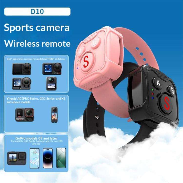 D10 Wireless Controller BT Remote Control For DJI Action, GoPro, Insta360 Action Cameras