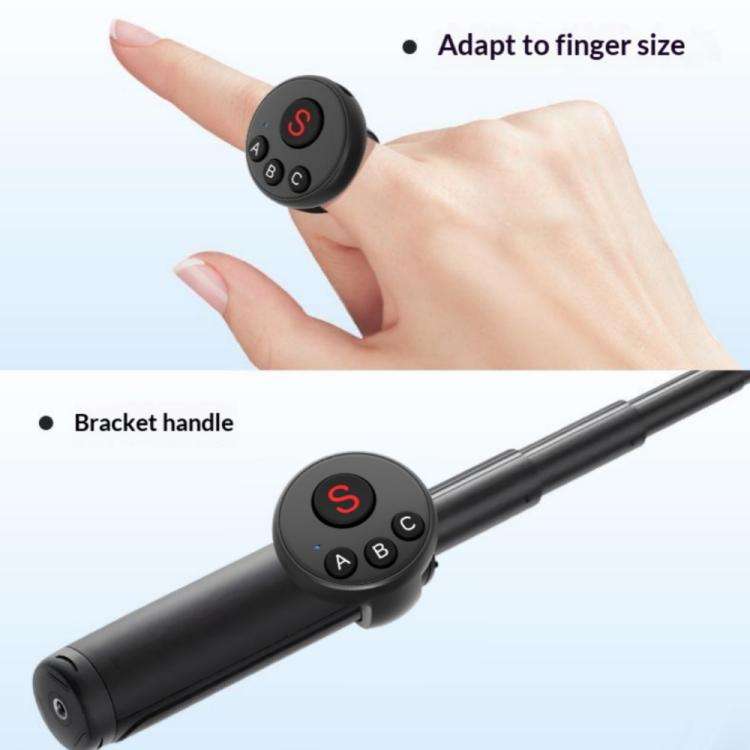 D11 BT Remote Control Ring Wearable Action Camera Controller For DJI Action, GoPro, Insta360 Acti...
