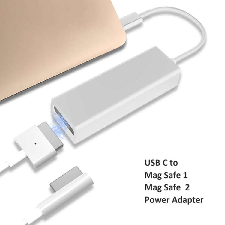 USB C to Magnetic Mag-Safe Adapter,Mag-Safe to Type C Charging Converter Adapter Compatible for M...