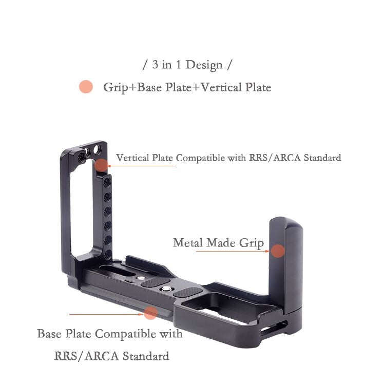 Vertical Shoot Quick Release L Plate Bracket Base Holder for FUJIFILM X Pro 3, For FUJIFILM X Pro 3