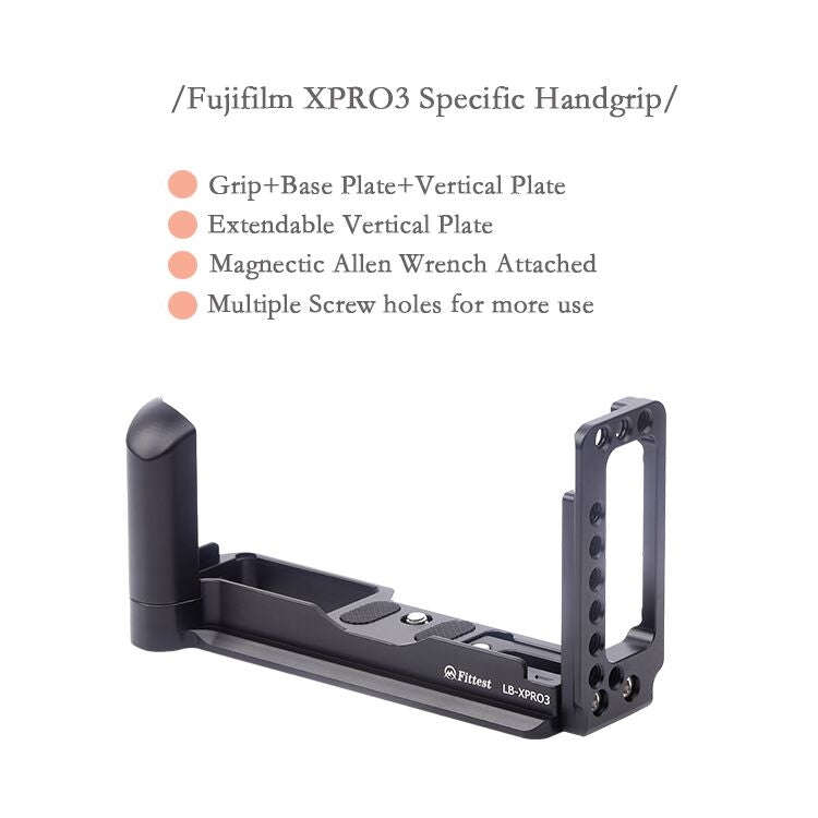 Vertical Shoot Quick Release L Plate Bracket Base Holder for FUJIFILM X Pro 3, For FUJIFILM X Pro 3