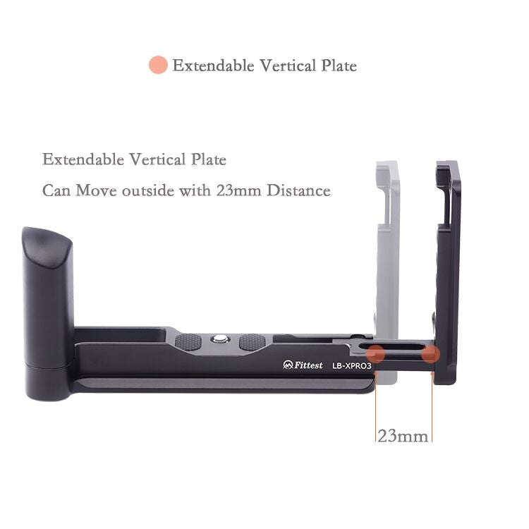 Vertical Shoot Quick Release L Plate Bracket Base Holder for FUJIFILM X Pro 3, For FUJIFILM X Pro 3