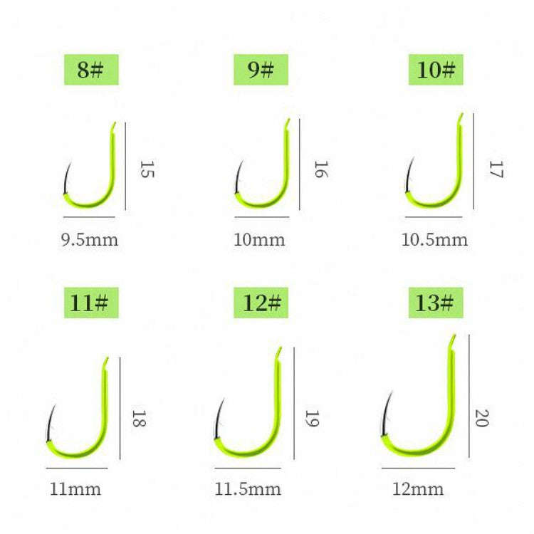 5 in 1 Stranded Double Hook Anti-winding Silver Carp Fishing Group Spring Fishing Hook, 8, 9, 10,...