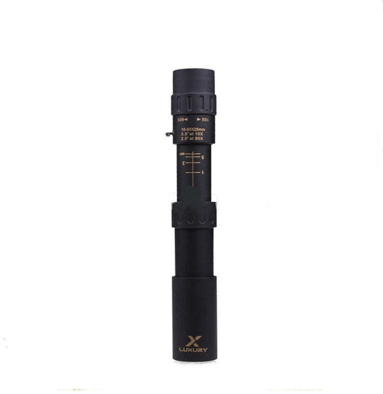 10-90X25 Zoom Telescopic HD High Magnification Telescope Night Vision Monocular Binoculars, 10-90X25