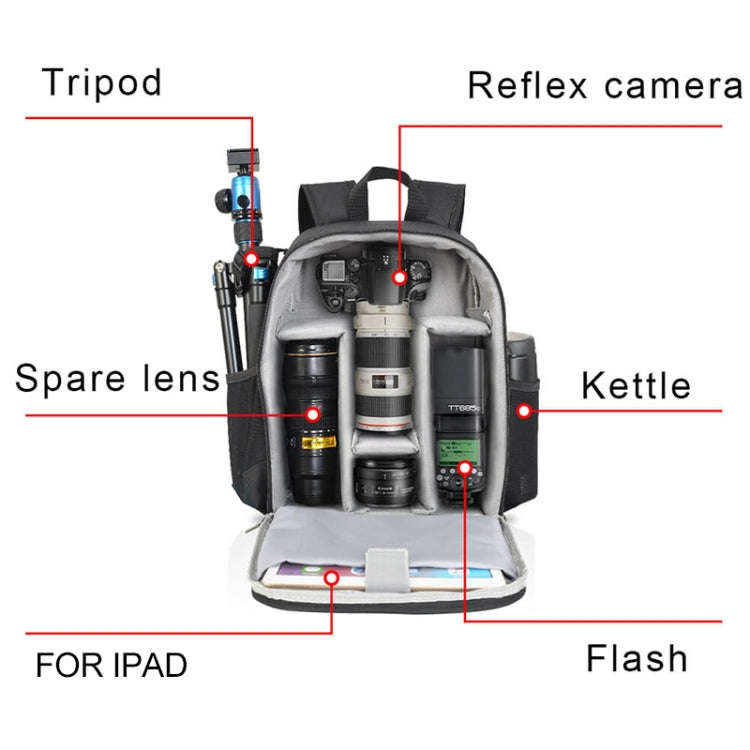 SLR Camera Shoulder Digital Camera Bag Outdoor Lightweight and Durable Nylon Photography Backpack...