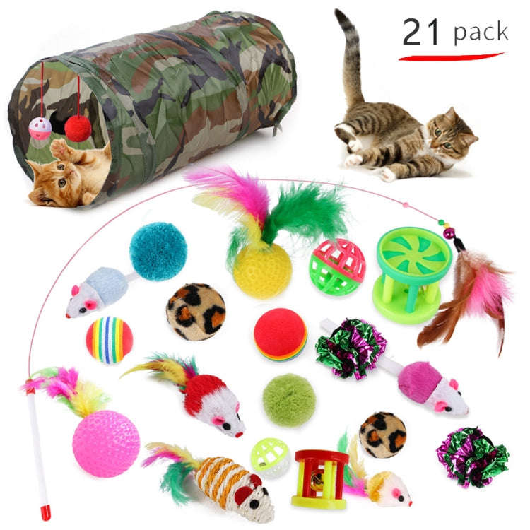 Pet Cat Toy Set Funny Cat Stick Plush Mouse Combo Toy,Specification:, No.11 Set, No.13 Set, No. 1...