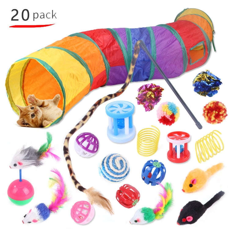 Pet Cat Toy Set Funny Cat Stick Plush Mouse Combo Toy,Specification:, No.11 Set, No.13 Set, No. 1...