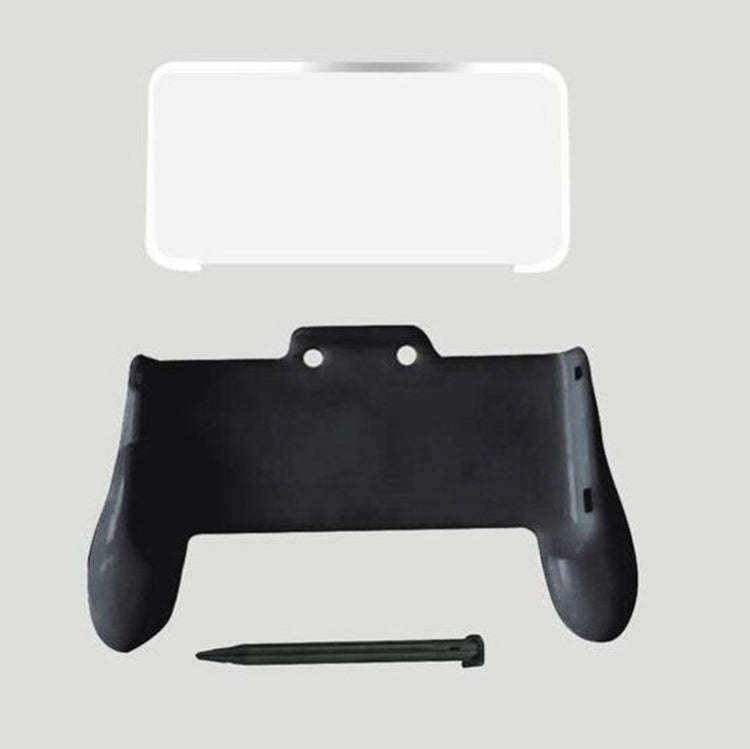 KJH 3 in 1 Handgrip Kit Game Grip + Crystal Ccover + Touch Pen for NEW 2DSLL, For NEW 2DSLL