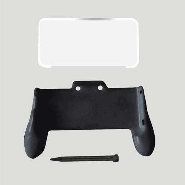 KJH 3 in 1 Handgrip Kit Game Grip + Crystal Ccover + Touch Pen for NEW 2DSLL, For NEW 2DSLL