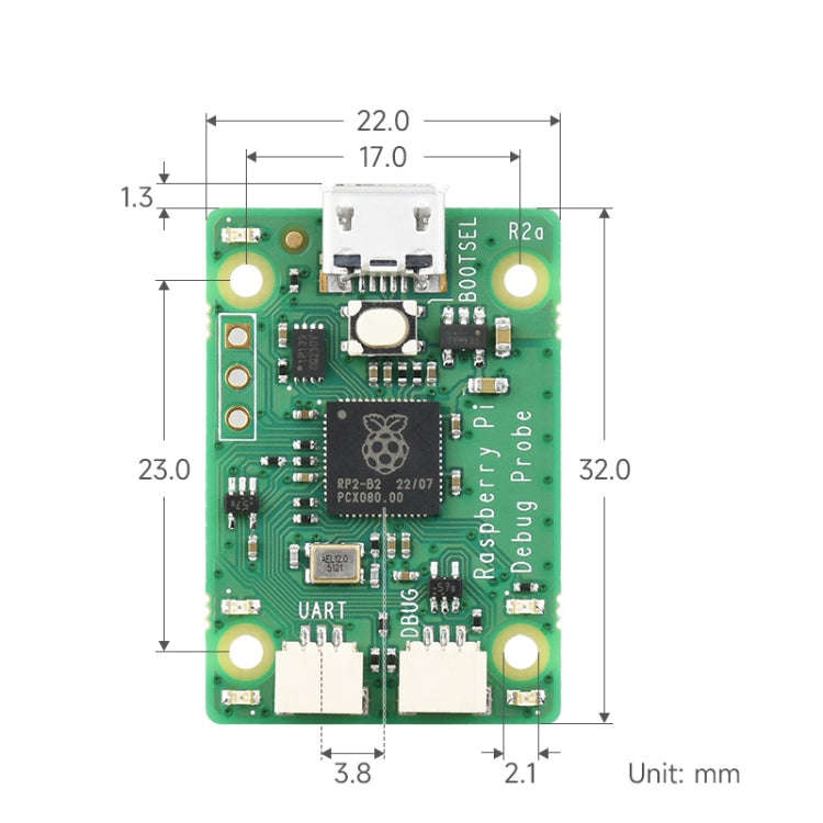 Waveshare For Raspberry Pi USB Debug Probe Module, 24270