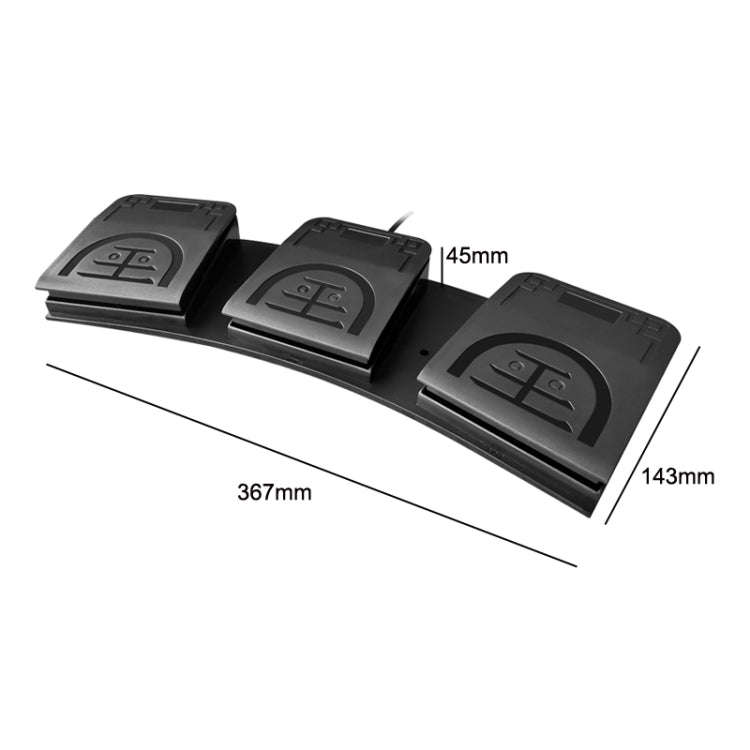 CF Foot Switch Foot Pedal Keyboard Control Mouse Game Combo Pedal, FS2020U, FS2020TU