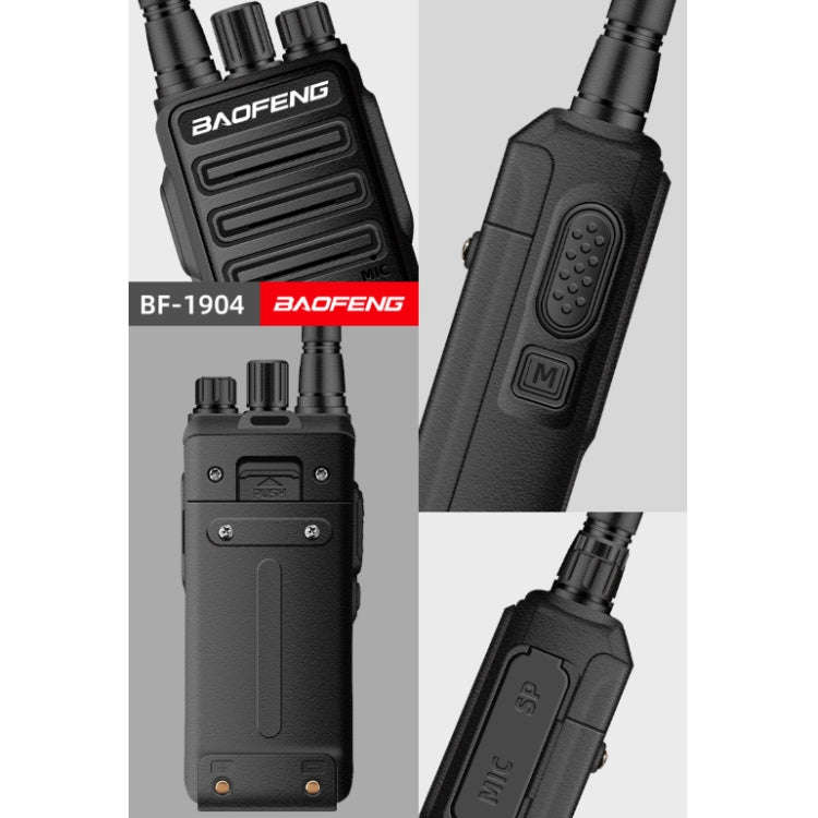Baofeng BF-1904 Radio Communication Equipment High-power Handheld Walkie-talkie, AU Plug, EU Plug...