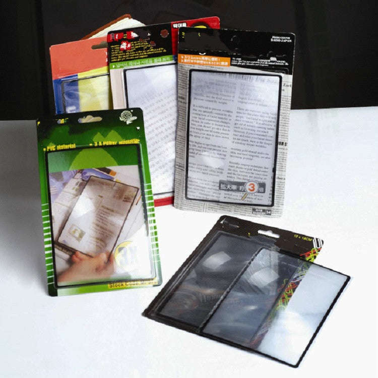 Card Slim Reading 3x Magnifier Business Card Magnifier, 120×180mm