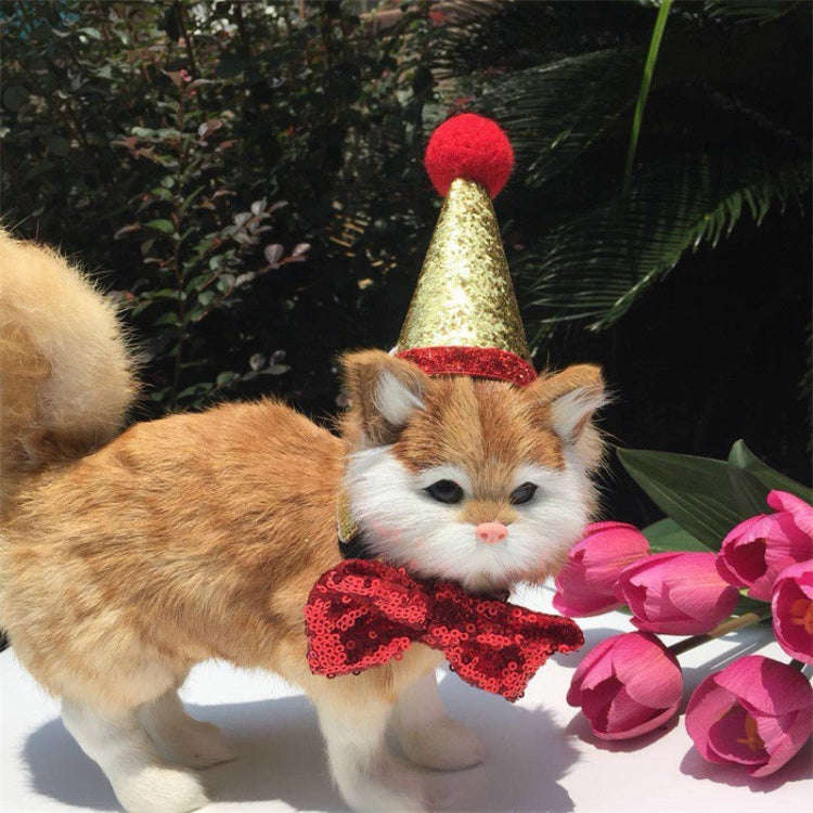 Pets Sequined Bows Hat Christmas Decorations Supplies, Sequined Bows