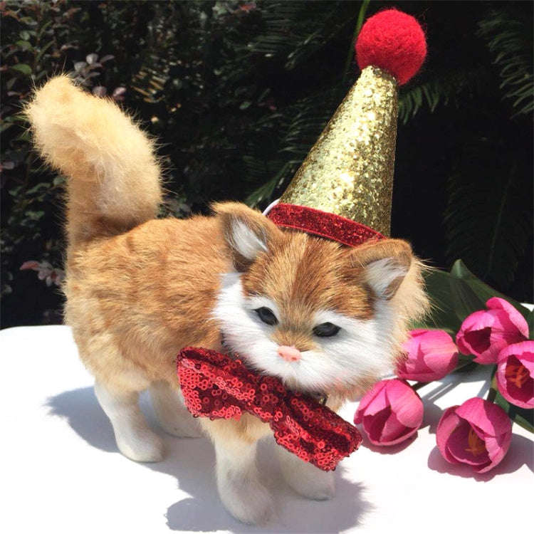 Pets Sequined Bows Hat Christmas Decorations Supplies, Sequined Bows